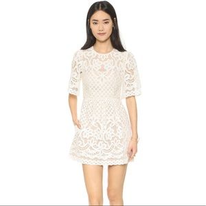 BCBGMAXAZRIA Jillyan White Lace Dress Size 4
